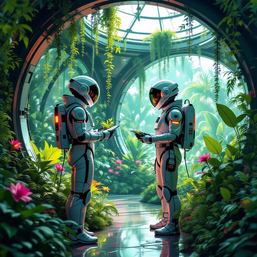 Botanists Cultivating Alien Plants on Mars