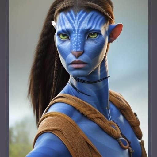Na'vi Avatar on Banshee in Hallelujah Mountains