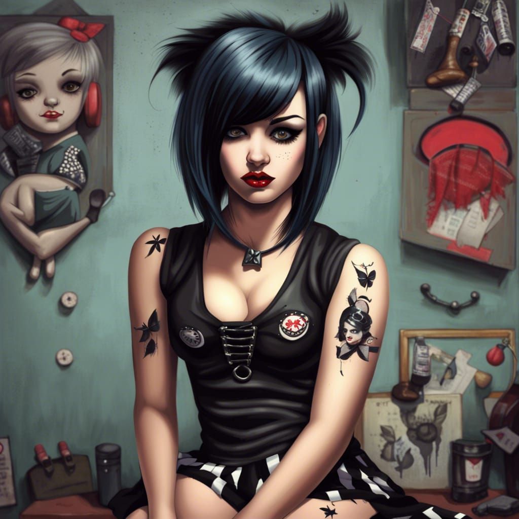 Emo "pinup" Girl