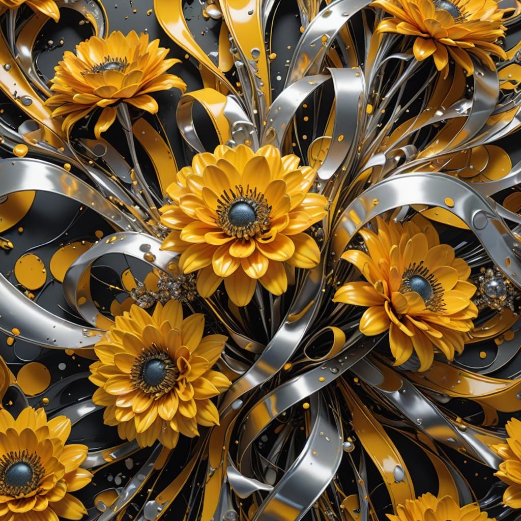 Surreal Bouquet Unfurls in Dreamlike Atmosphere