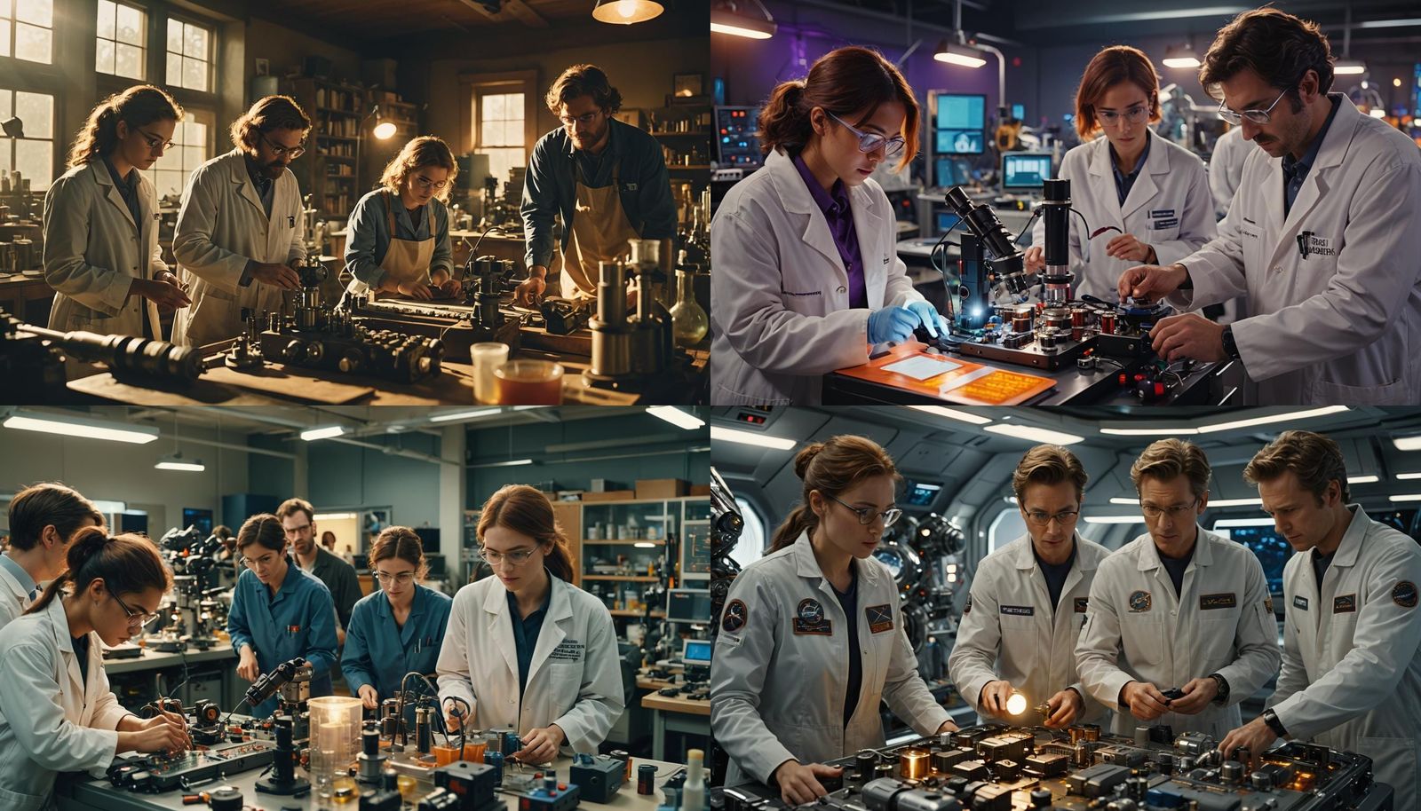 Scientists Prepare for Final Mission: Cinematic Film Still