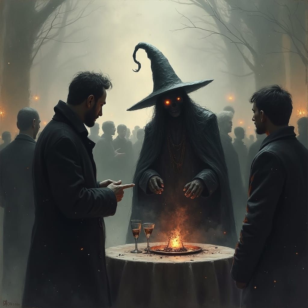 The Tinfoil Wizard Raising A Small Flame at Congregation