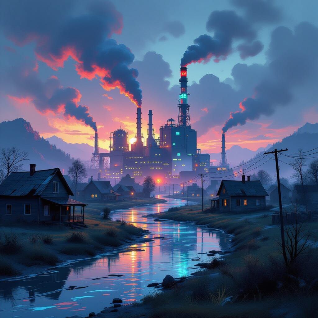 Futuristic Factory Overtakes Dying Farming Town