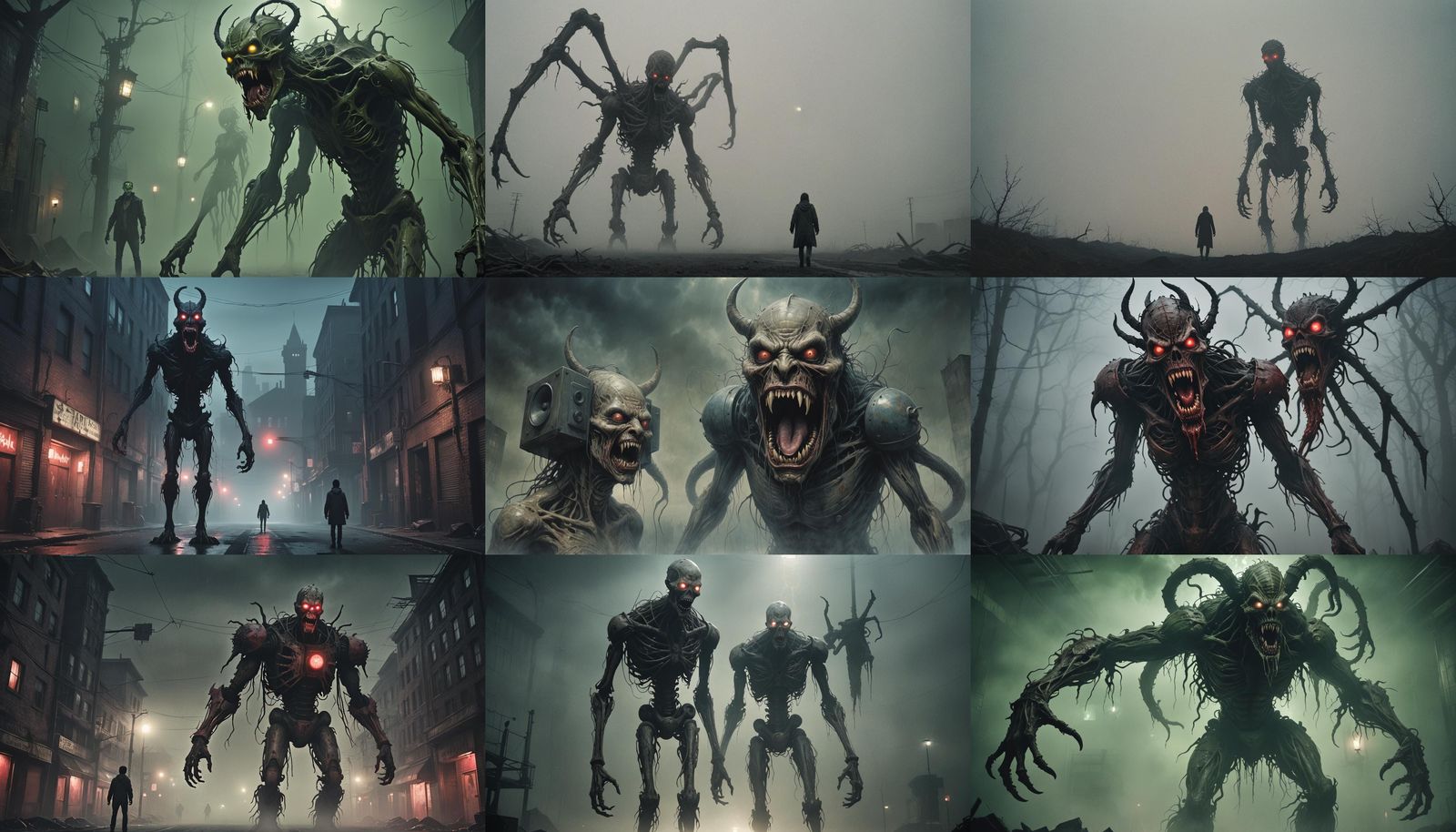 Silent Hill Style Siren-Headed Monster