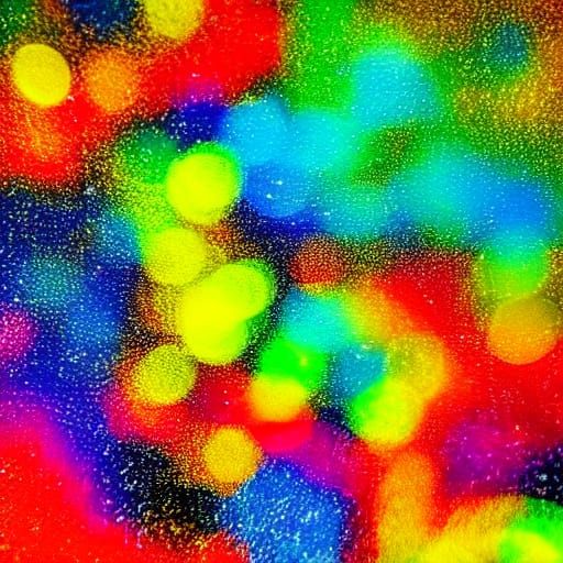 Ethereal Dust Particles in Surreal Oil Painting