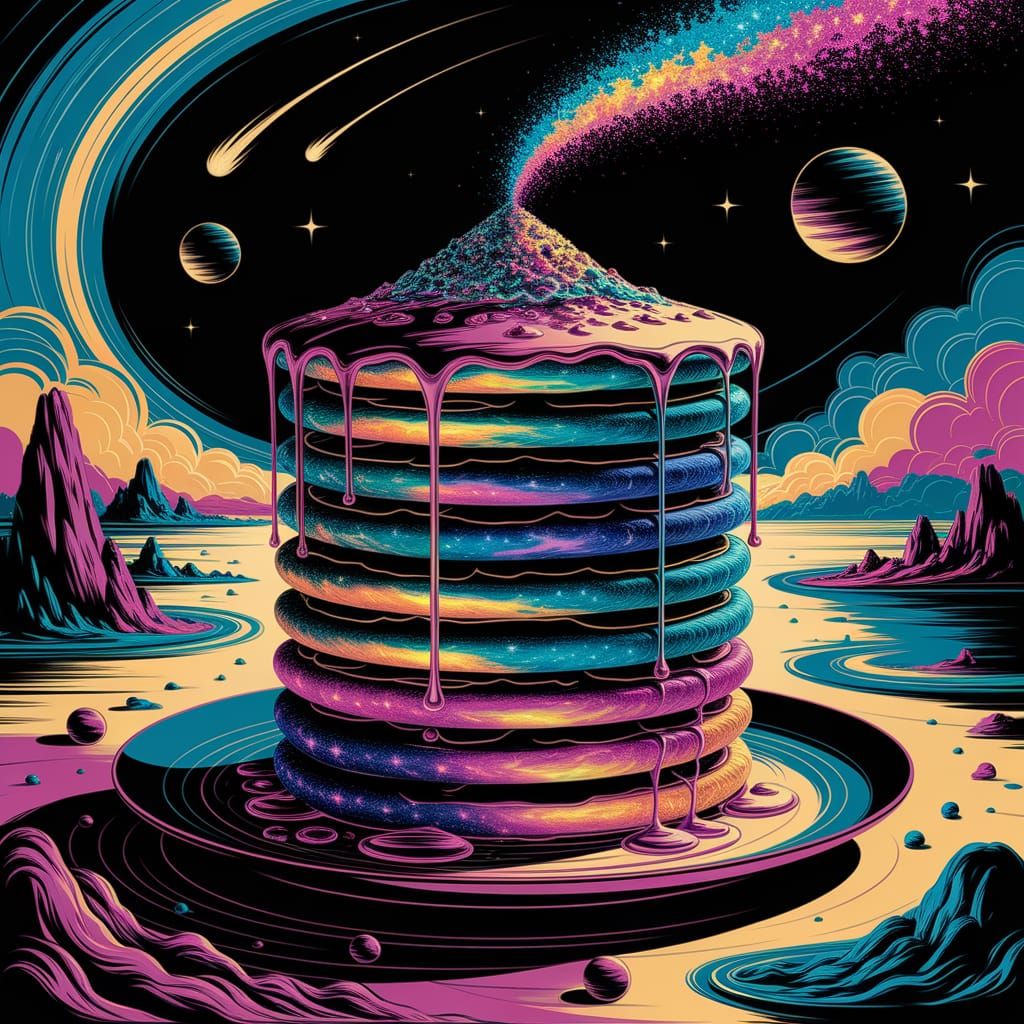 Cosmic Pancakes Made of Space Nebulae