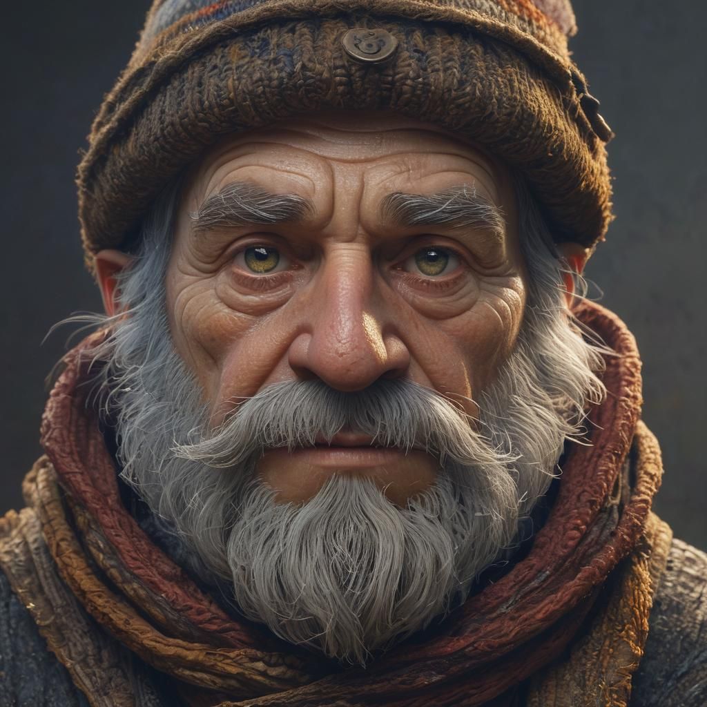 Gnome Thief Portrait in Doré Style