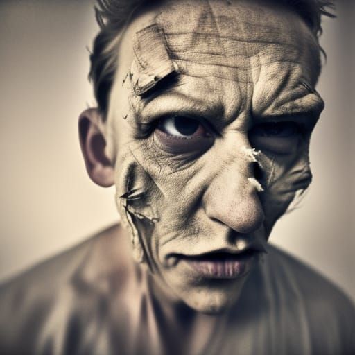 Humorous Horror: A Stoned Mask Portrait