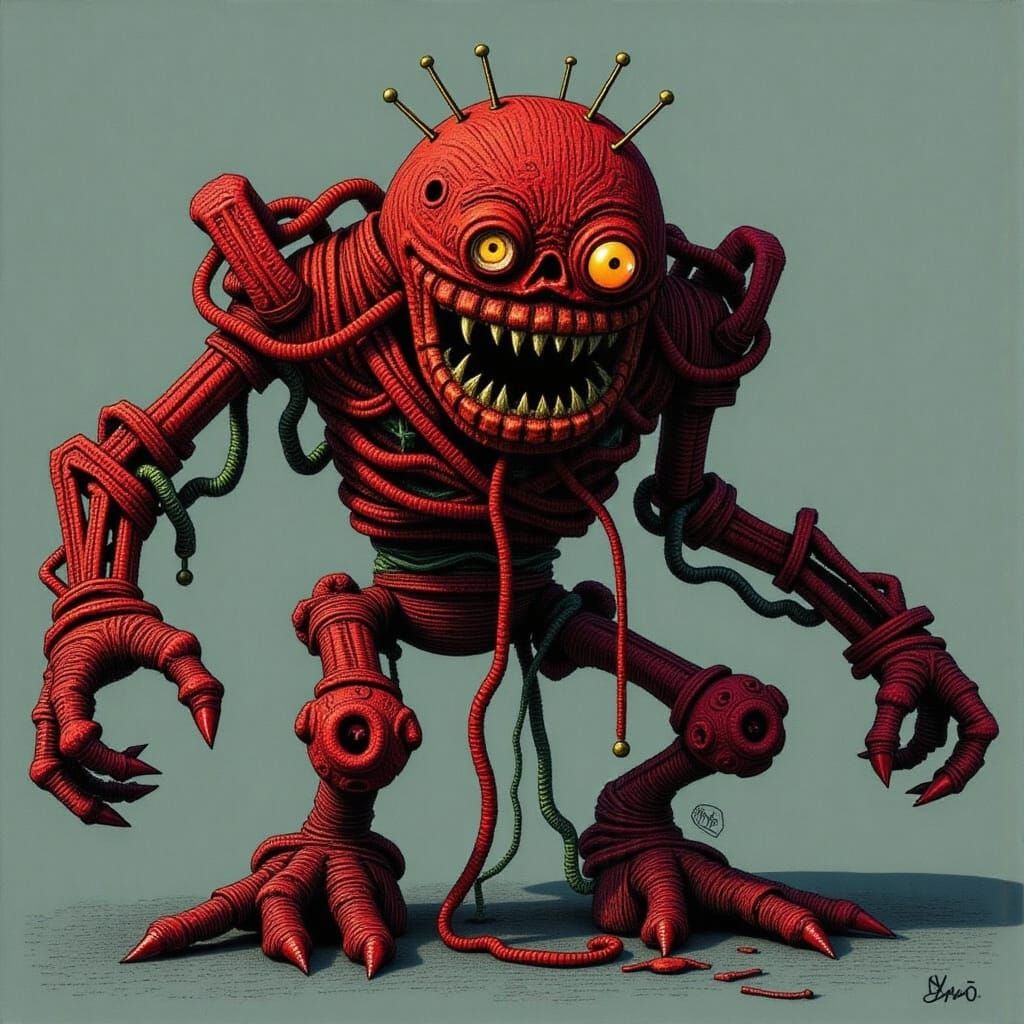 AI Generated Yarn Monster Kill Bot