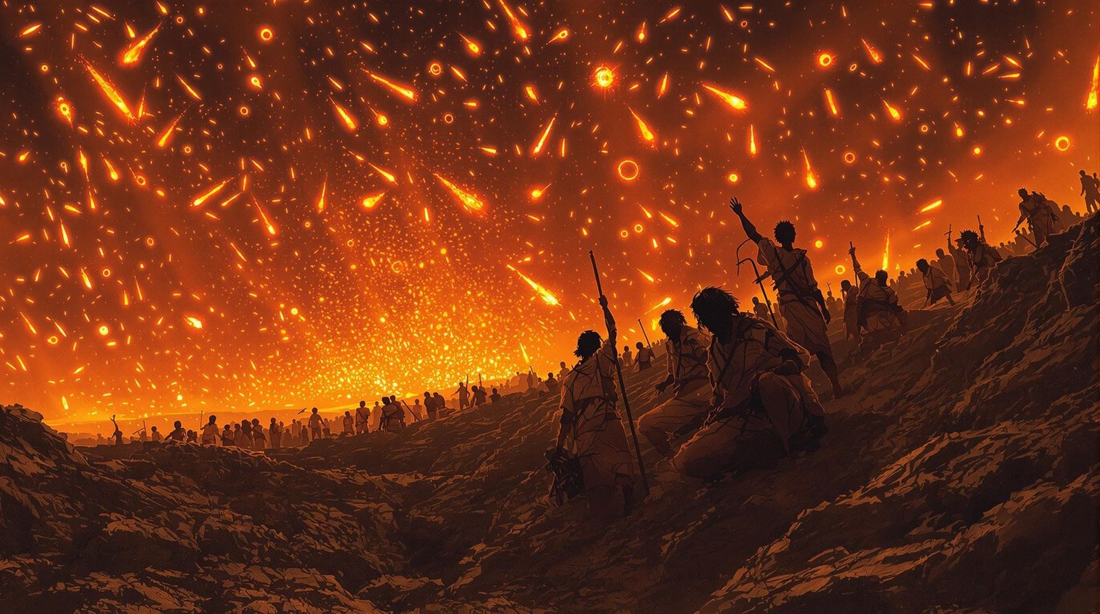 Third World Refugees Adorned by Celestial Fire