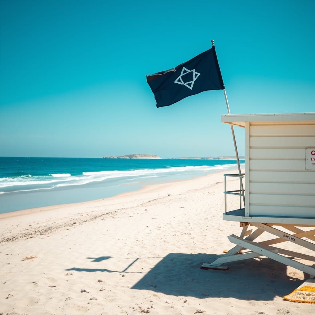 Serenity at Israel's Deserted Beach