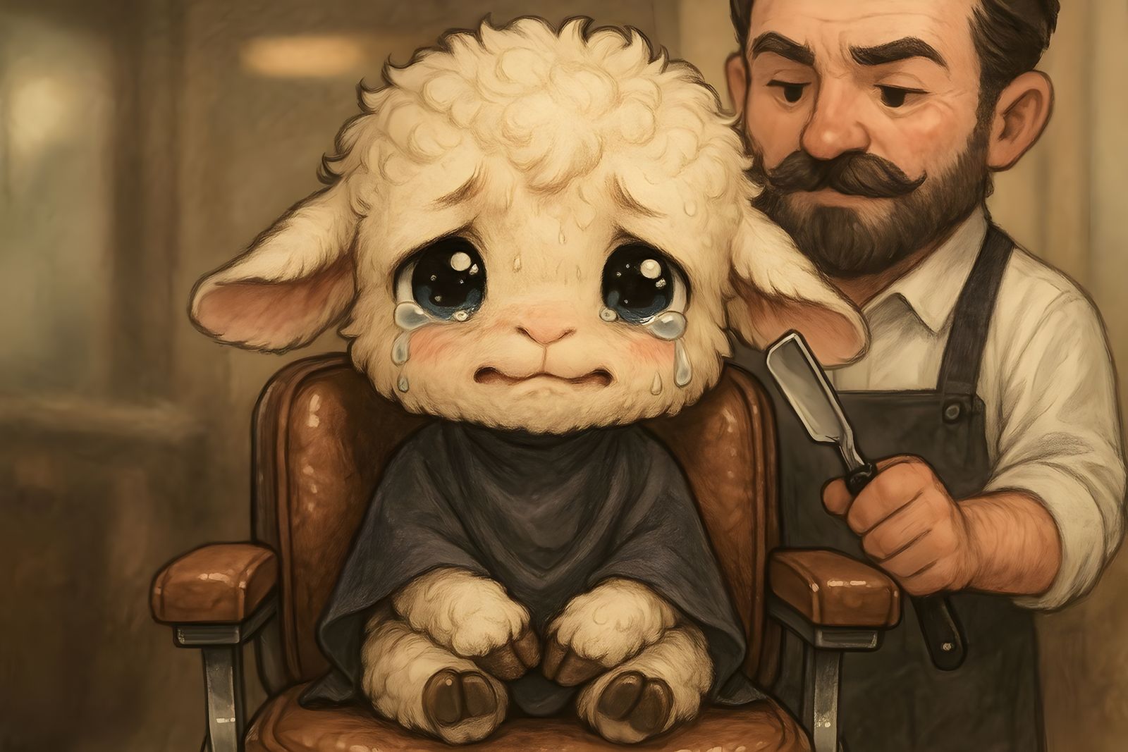 Shear Fear 2: Trying to Be Brave at His First Haircut