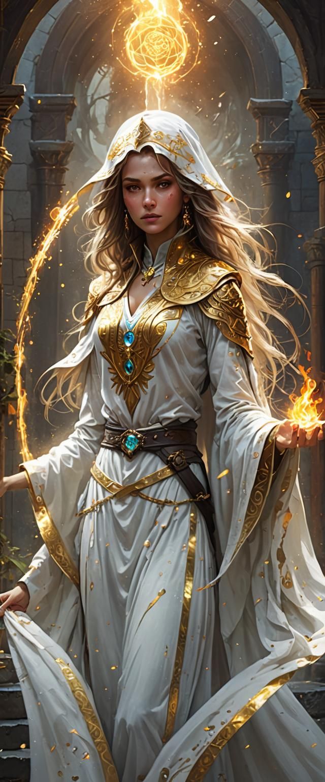 Divine Soul Sorceress Casting Radiant Spell