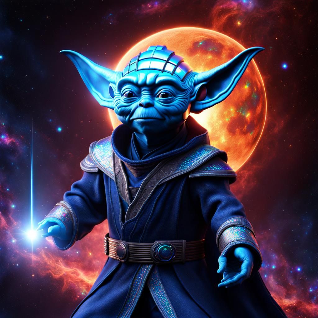 Blue Yoda - Cosmic Blue Universe
