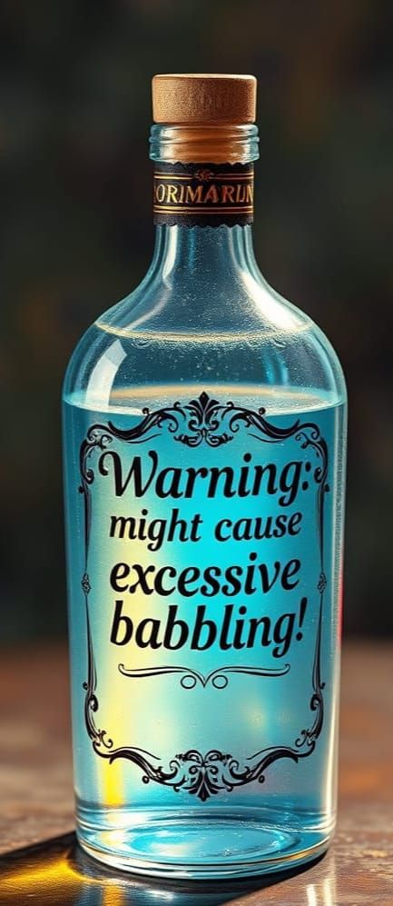 I found an old bottle of speech water