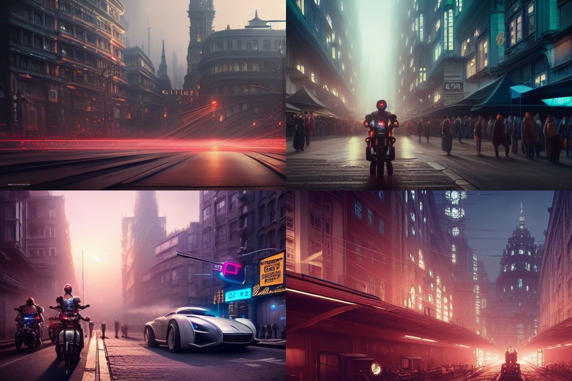 Detailed Clockpunk Cityscape in UHD