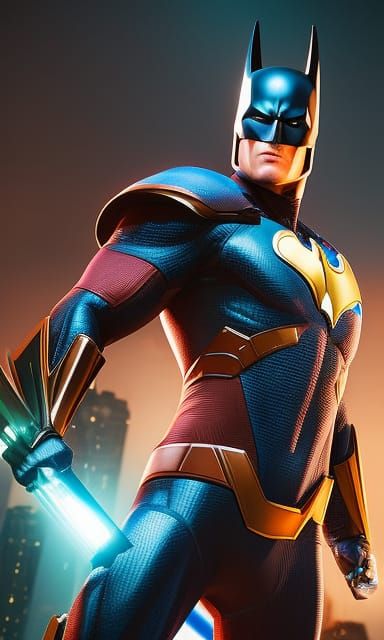 Batman Portrait: Hyperrealism Meets Pop Art