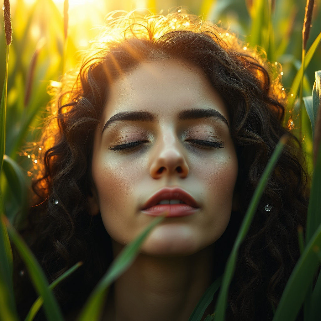 Ethereal Awakening: A Woman's Mystical Rebirth