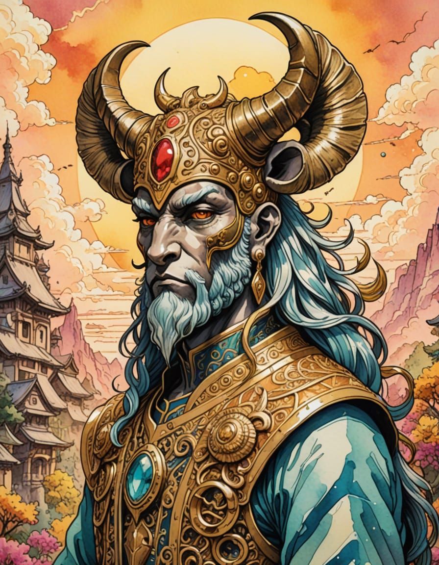 Ethereal Golden Hour Goddess in Whimsical High Fantasy