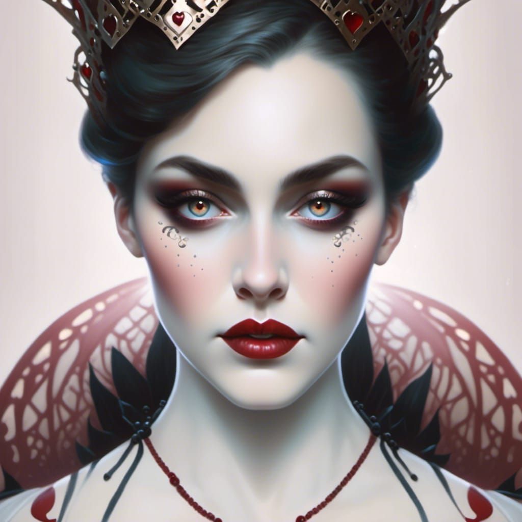Gothic Alice as Queen of Hearts Portrait
