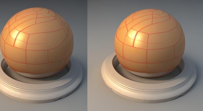 3D Stereogram of Ball and Cone Optical Illusion