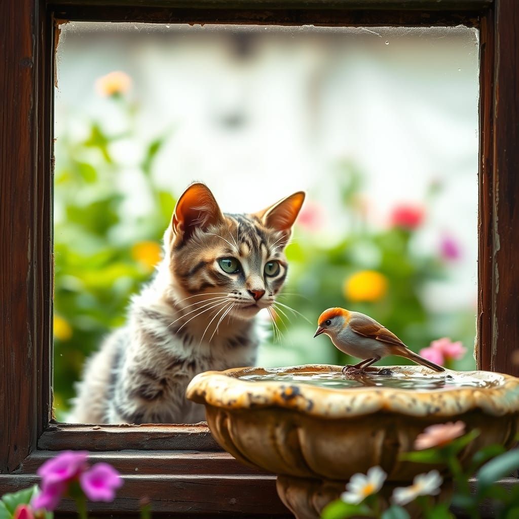 Do you mind? Trying to bathe here!