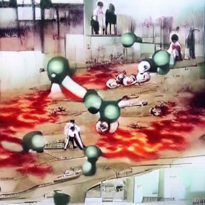 Apocalyptic Anime Landscape After Chemical Warfare