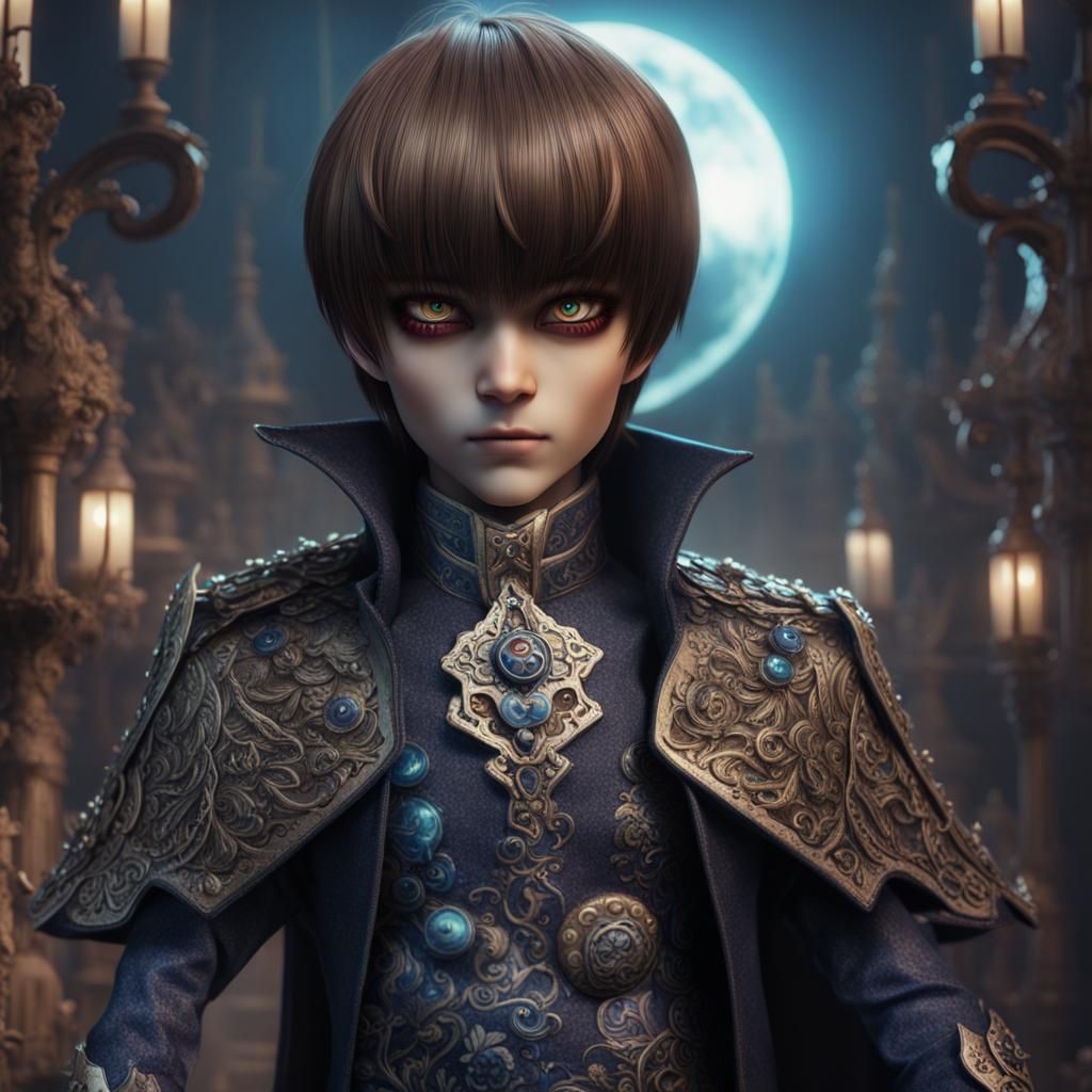 Seto Kaiba Living Dead Doll Hybrid in Fantasy Art
