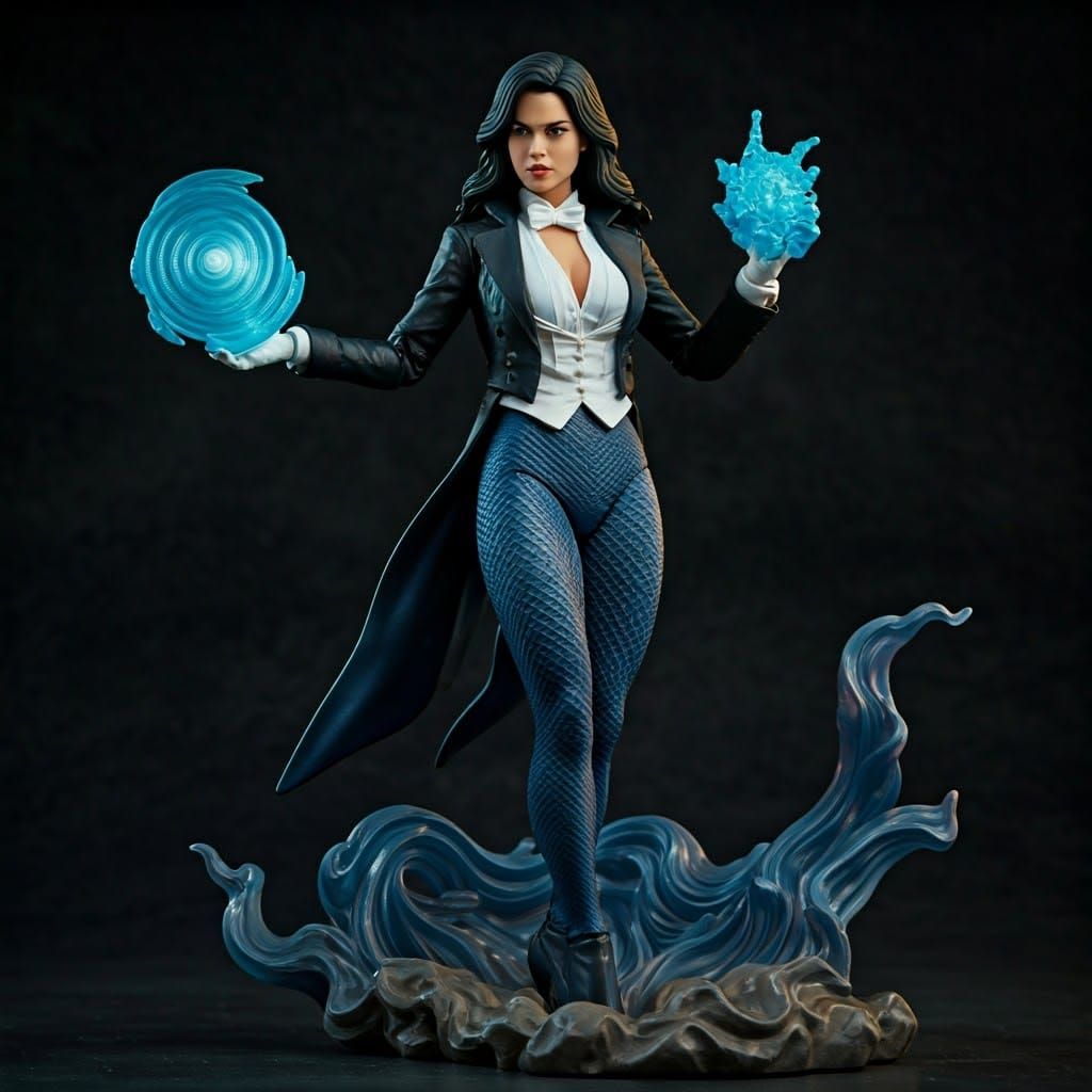 Zatanna in Hyper-Realistic Aesthetic as McFarlane Toys Colle...
