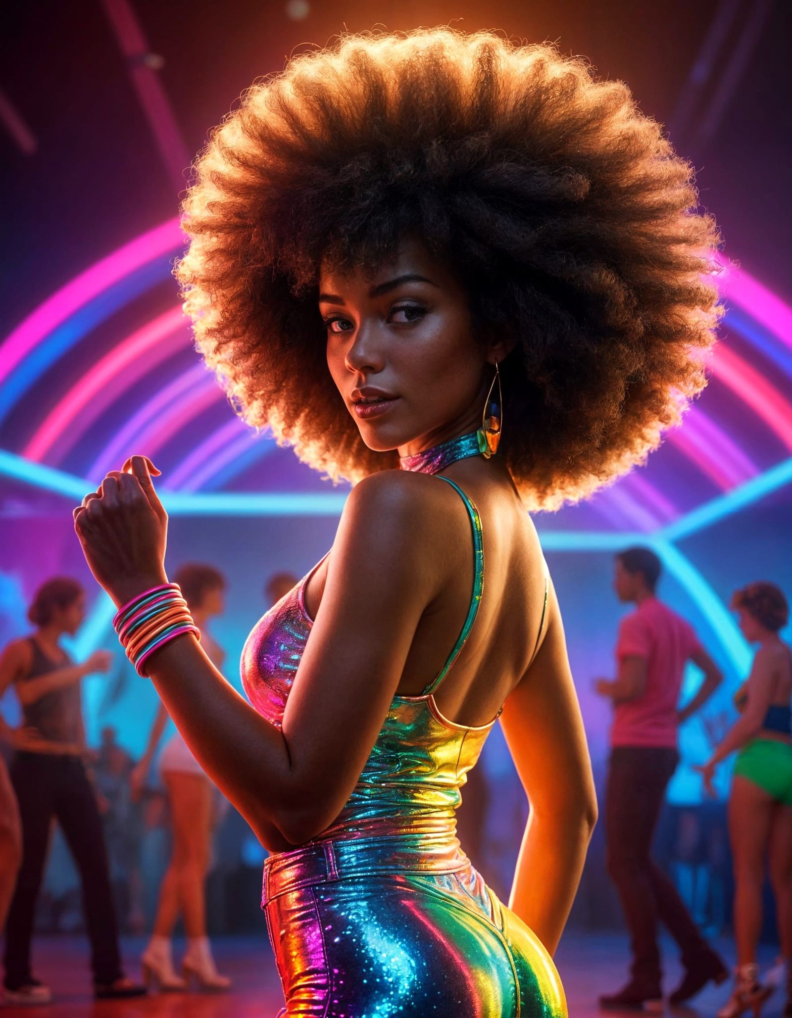 Groovy Disco Queen of the Roller Rink