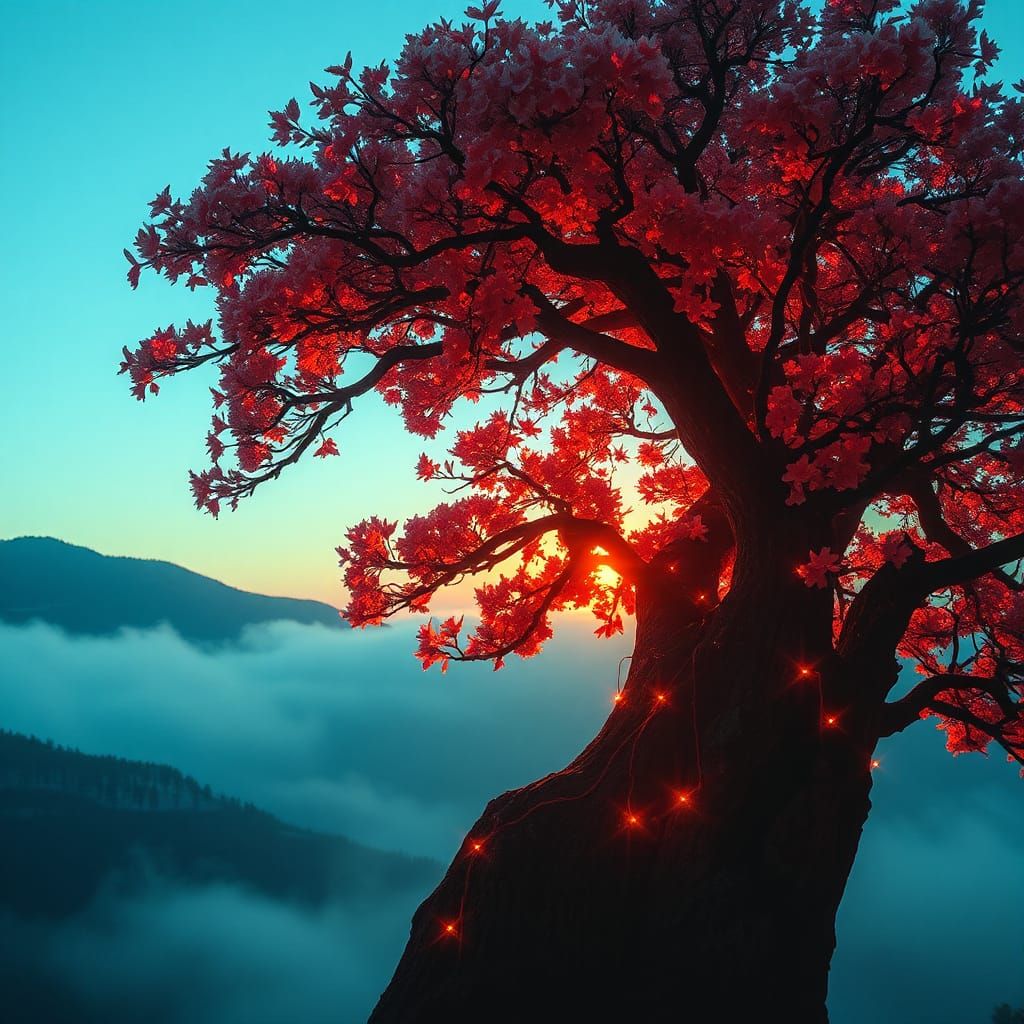 Crowded Hills of Time: A Surreal Landscape