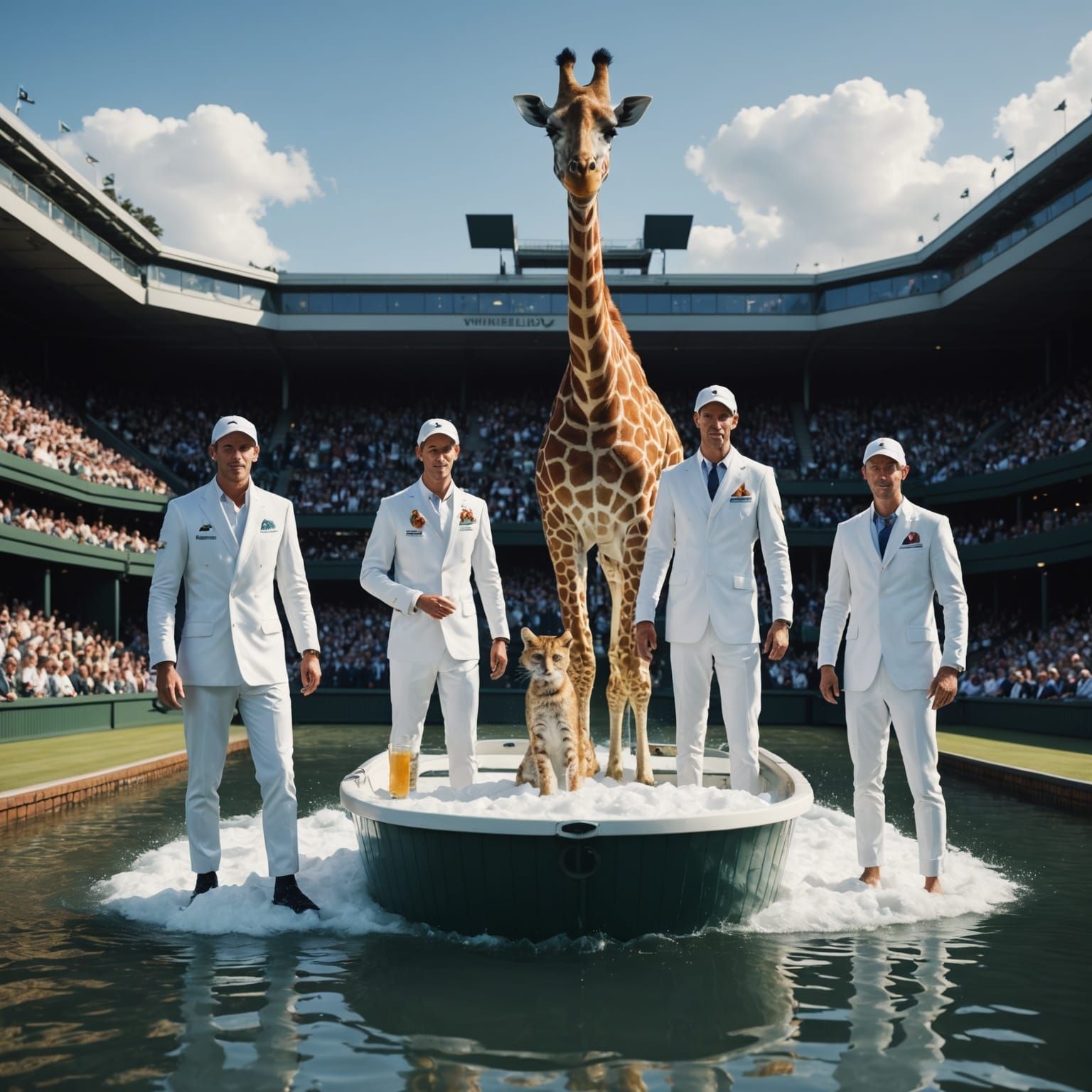 Anthropomorphic Animals Play Wimbledon Finals