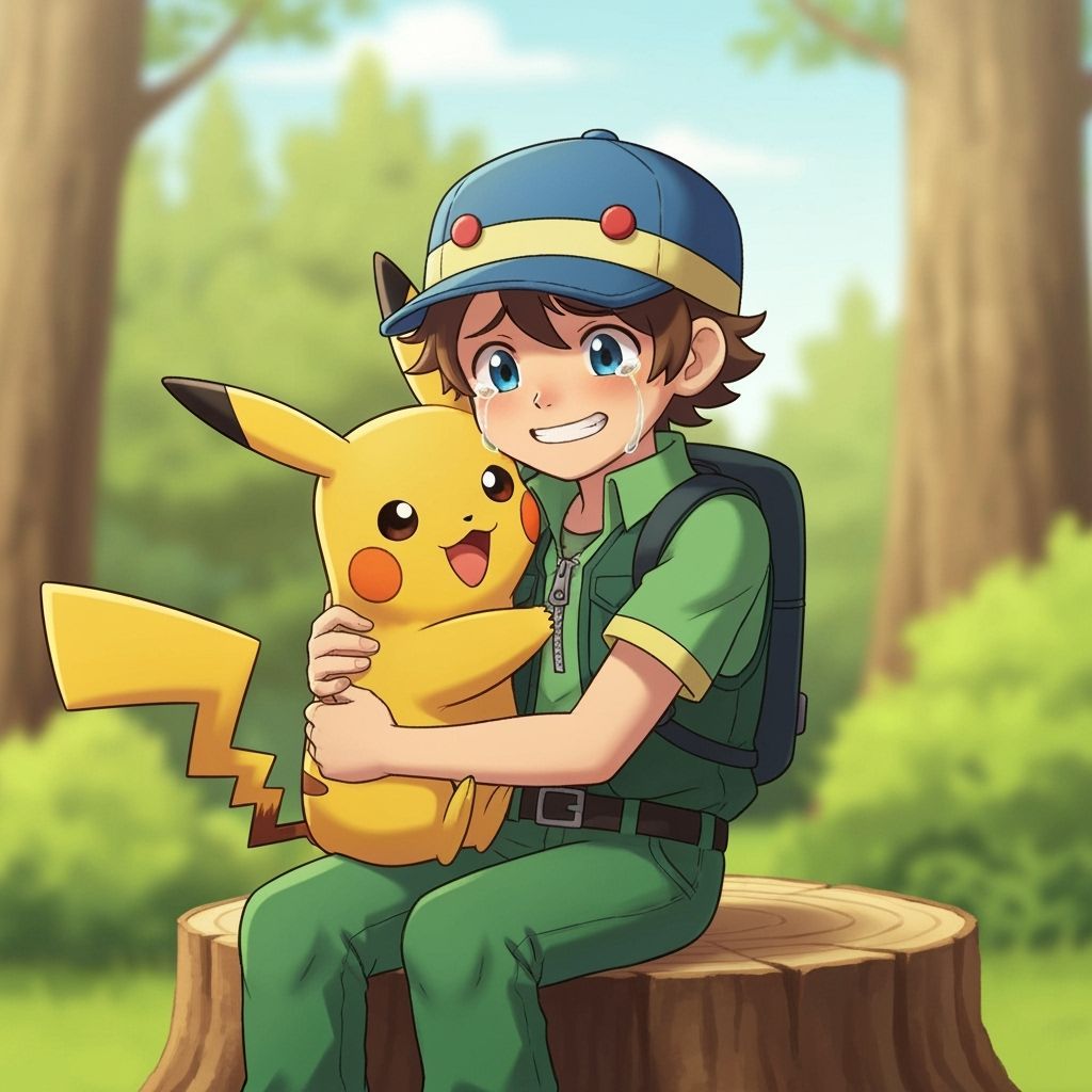 Heartwarming Image of Ritchie and Sparky in Digital Art Styl...