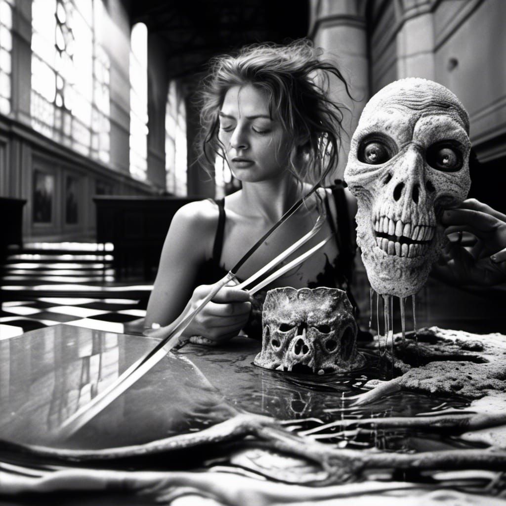 Surreal Portrait: Bizarre Creatures in a Magical Realm