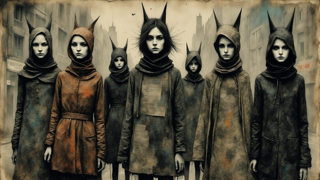 Defiant Figures on the Boulevard of Broken Dreams