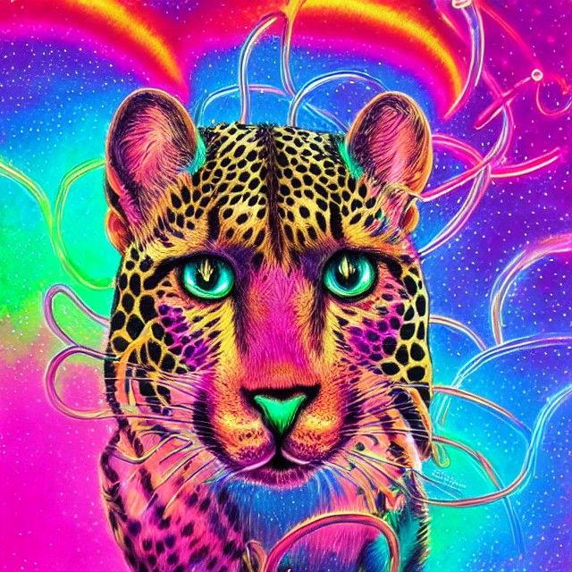 🌈Fantasy Rainbow Cheetah🌈