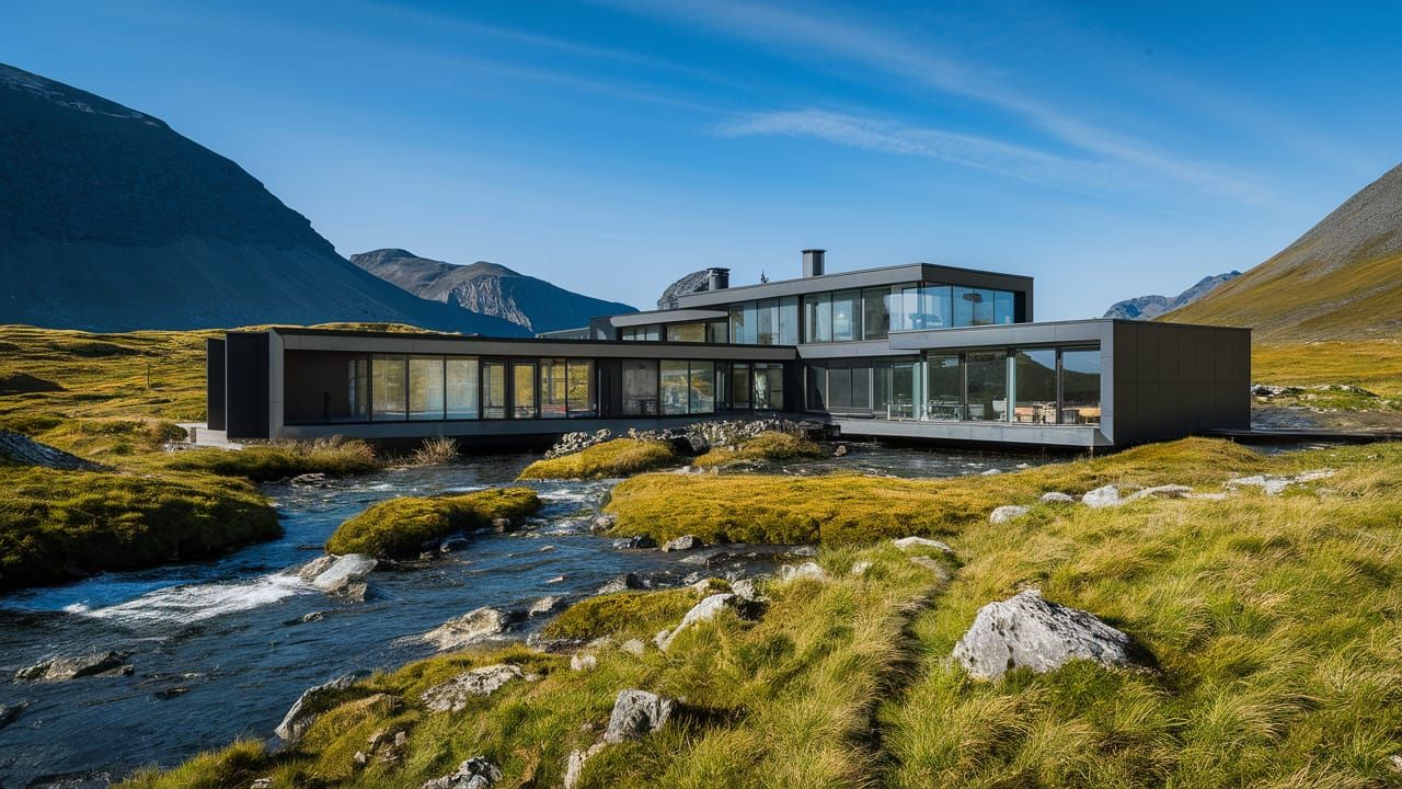 Minimalist House in Breathtaking Landscape