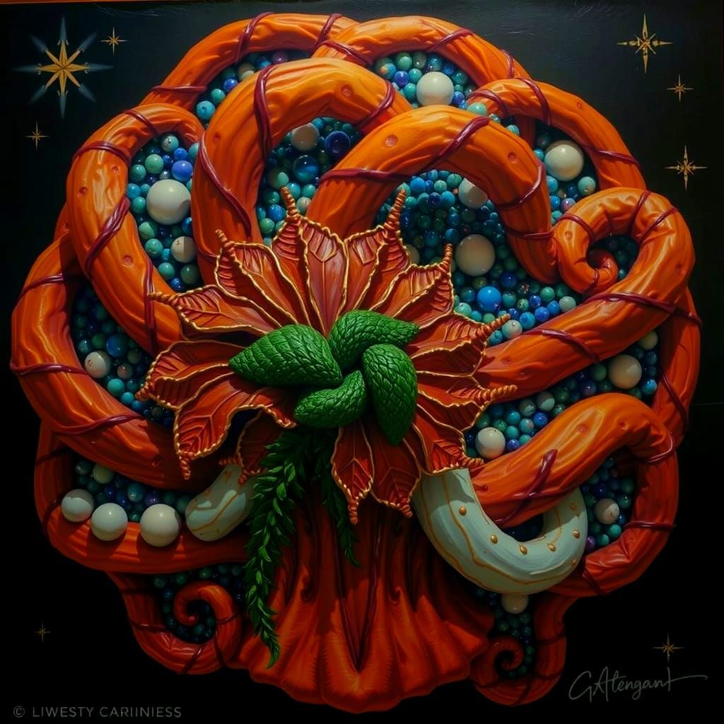 Abstract Display of Perfect Artistic Craftsmanship