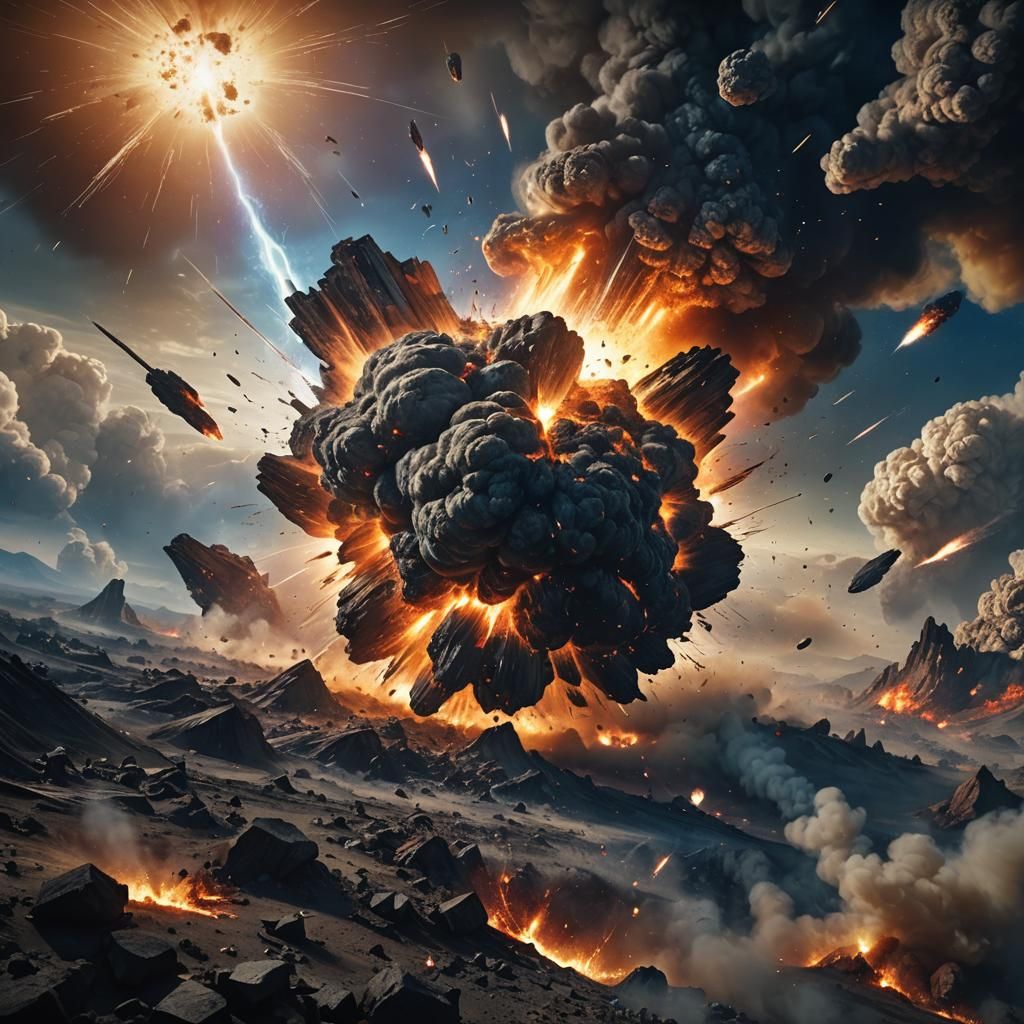 Meteor Impact: Cinematic Digital Matte Painting