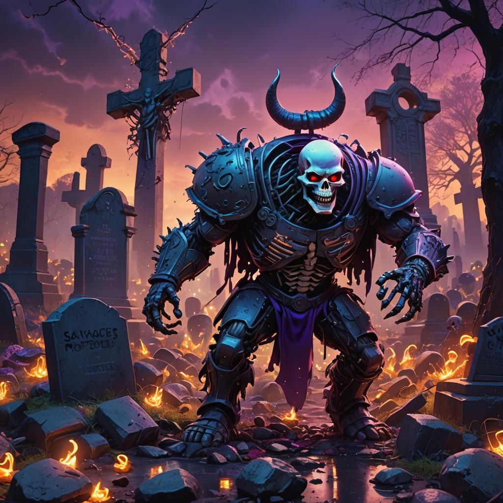McDonald's Mascot Rampage in Graveyard: Fantasy Art
