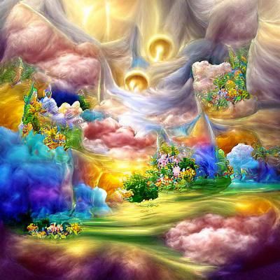 Dreamlike World of Mythical Creatures in Soft Light