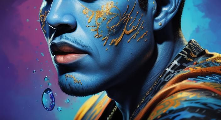 Colorful Jazz and Blues Splash Art