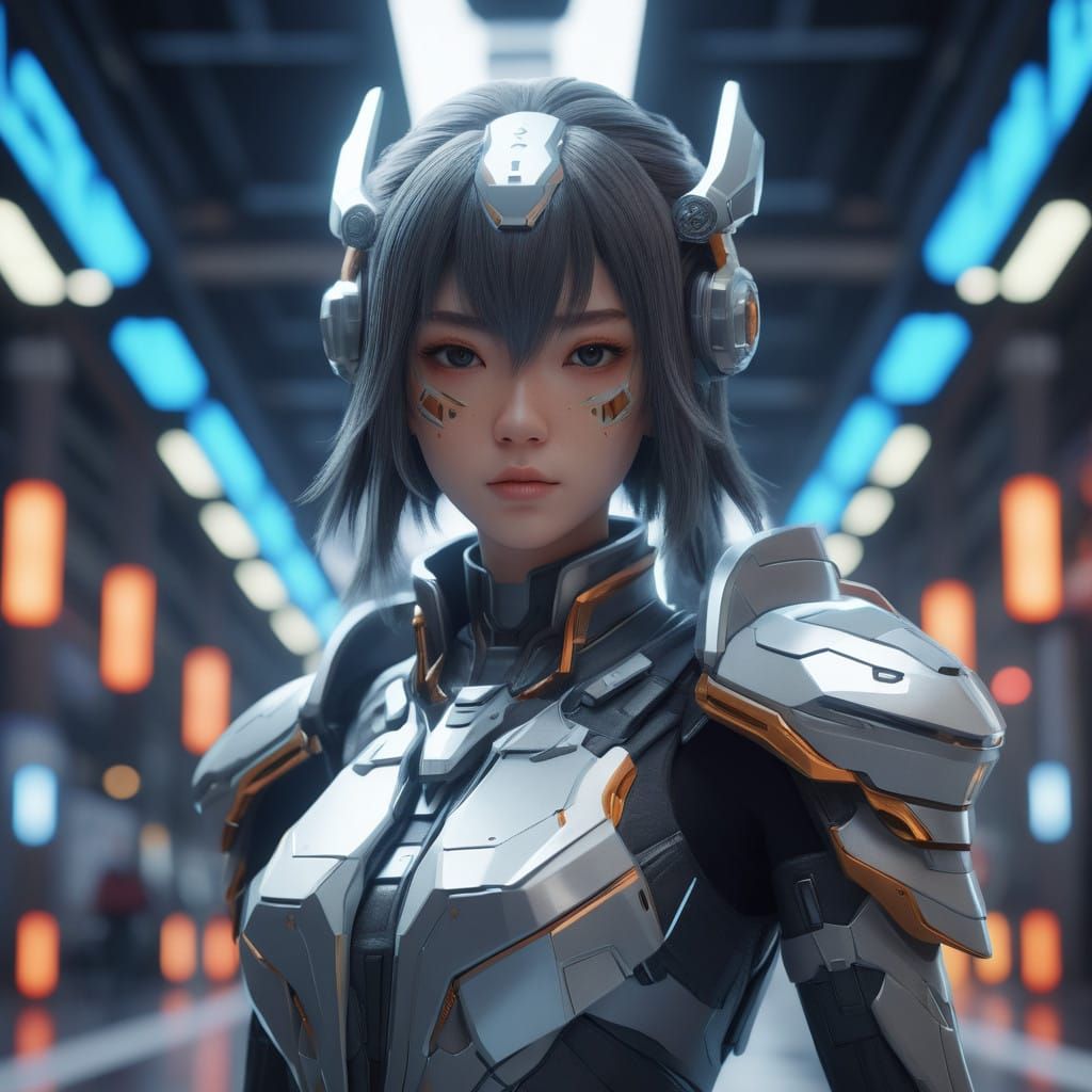 Stunning 8K Digital Art in Futuristic Anime Style