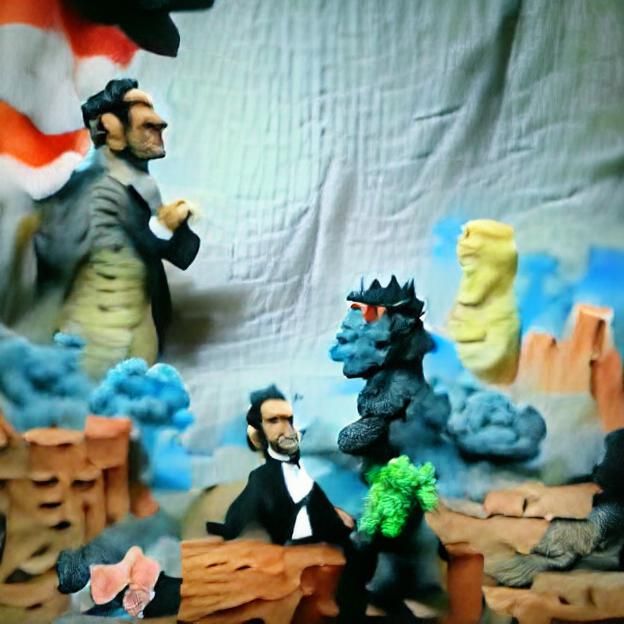 Claymation Lincoln vs. Godzilla: An Epic Battle