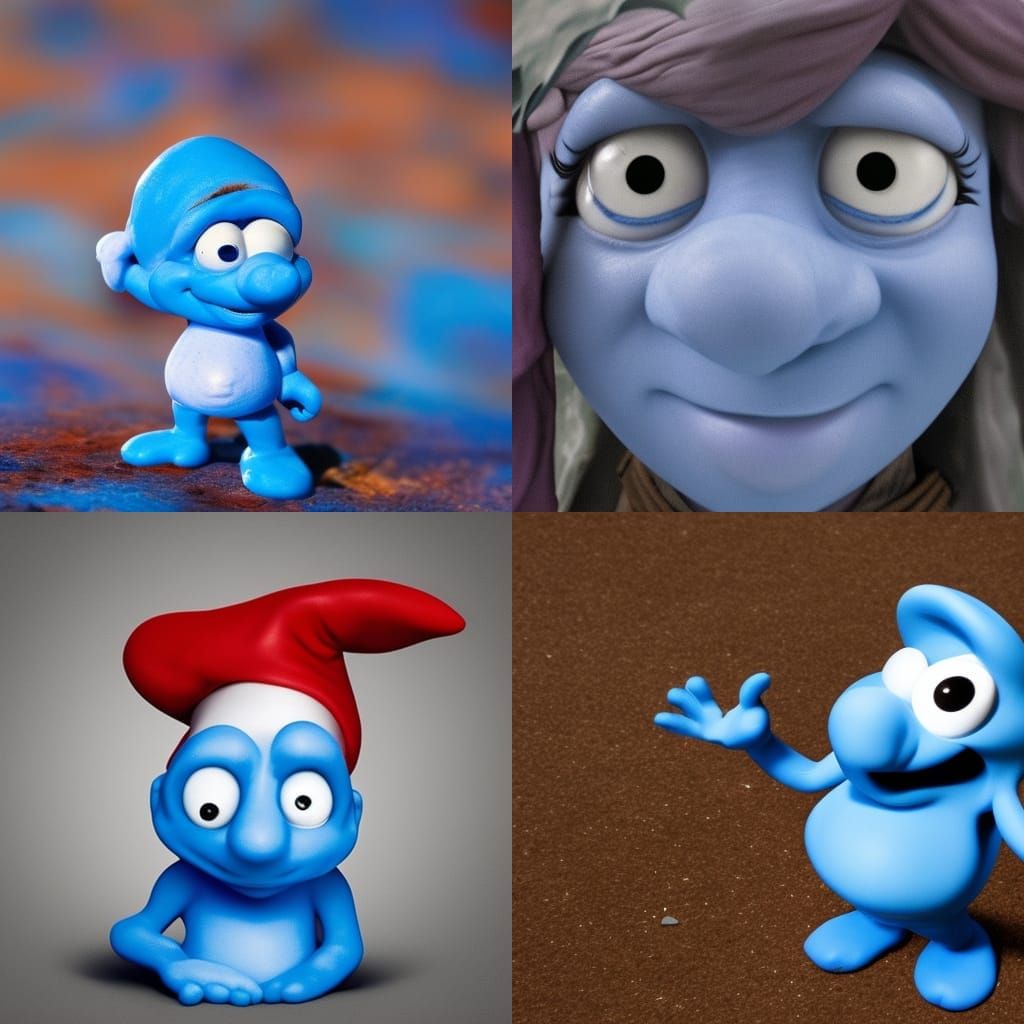 Smurf Character Generated from Simple Prompt