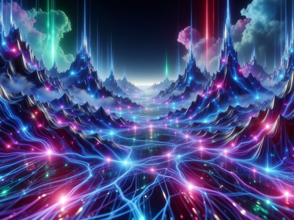 Futuristic Interface with Biomechanical Elements in Hyper-re...