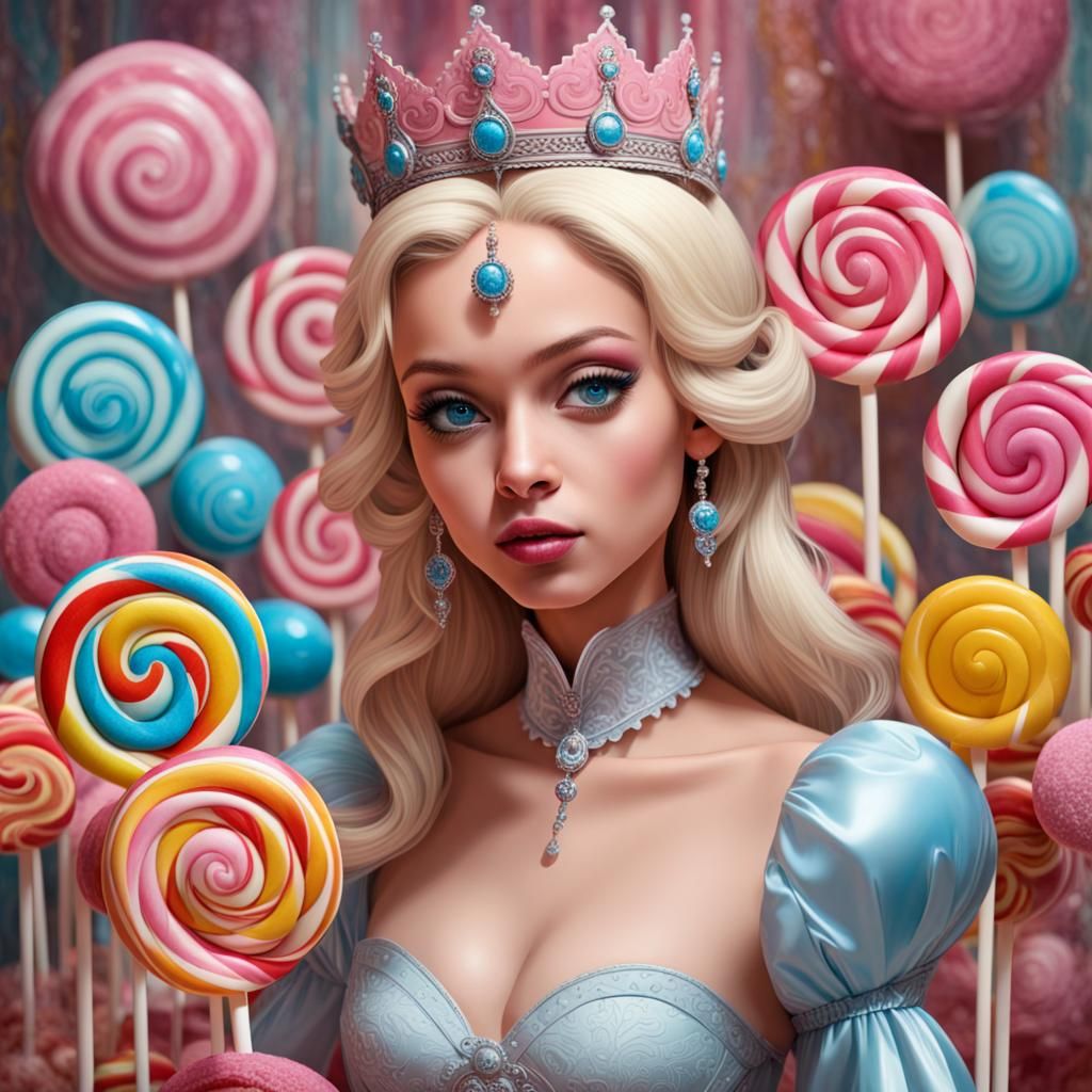 Princess Sweetpop: Candy Queen Digital Portrait