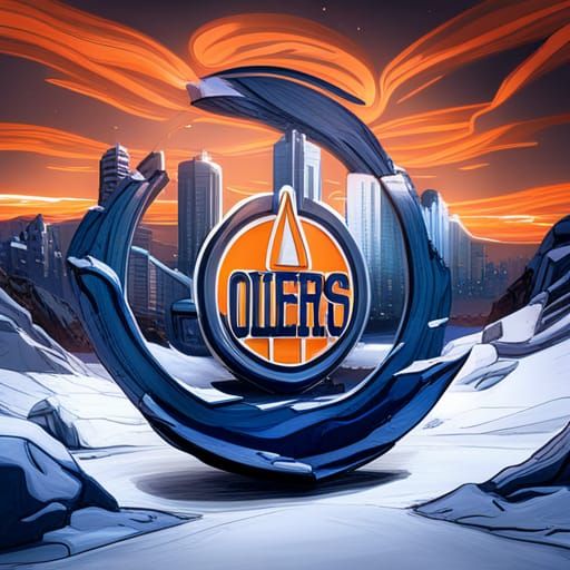 Edmonton Oilers Logo: Detailed Matte Painting
