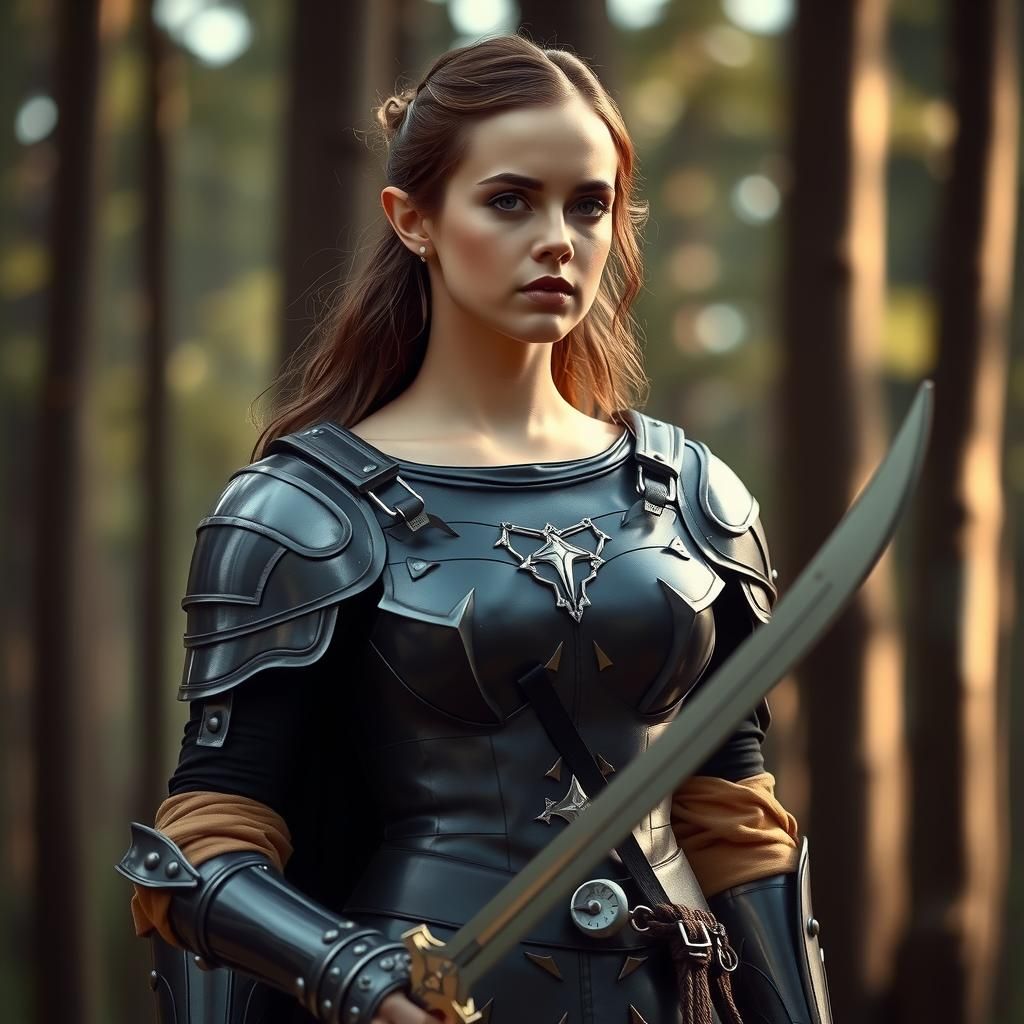 Emma Watson as Elf Warrior in Soft Light