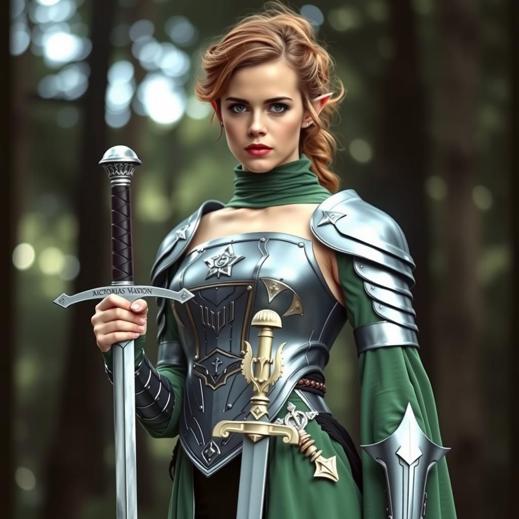 Emma Watson as Elf Warrior in Soft Light